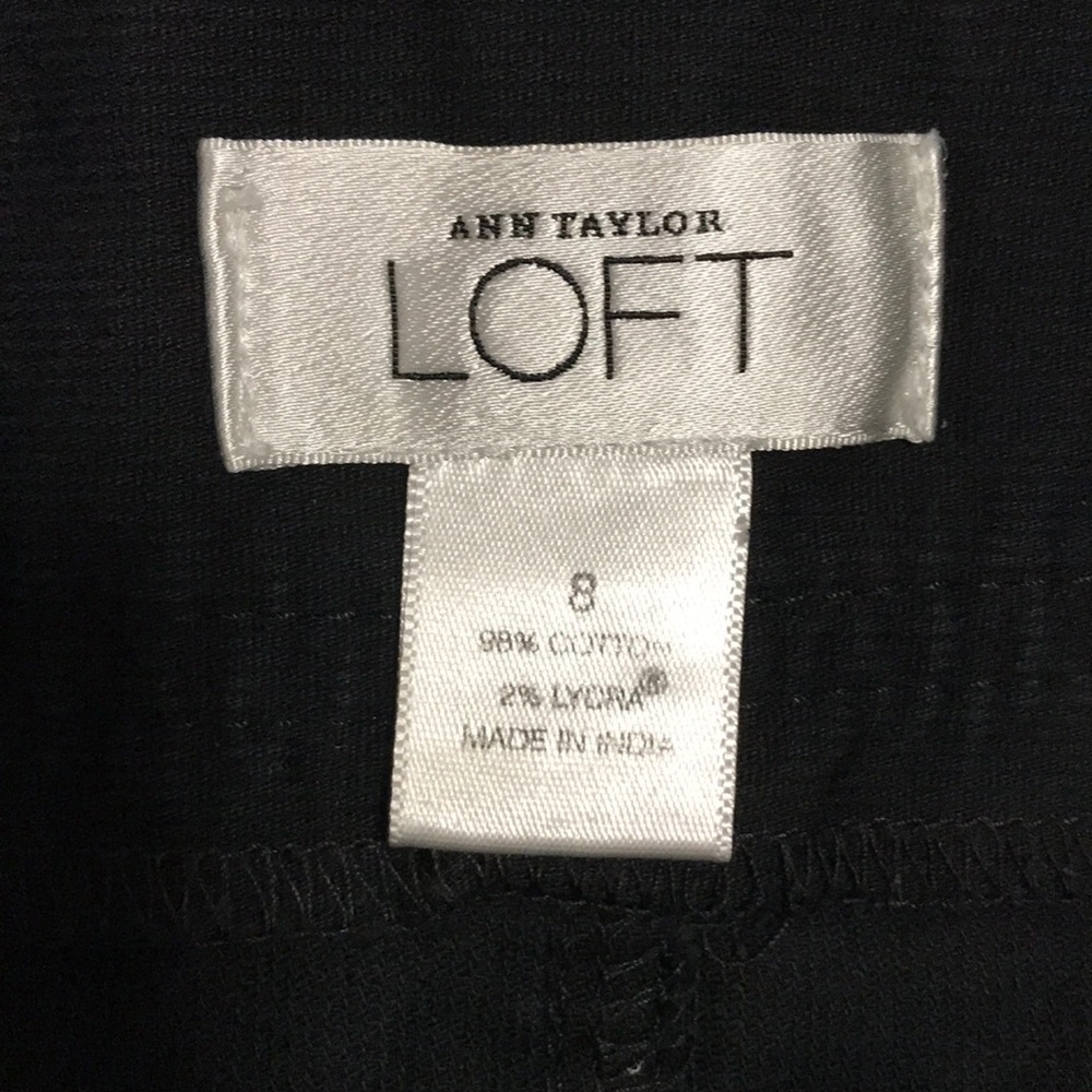 Ann Taylor LOFT navy blue shift casual skirt - Picture 2 of 6